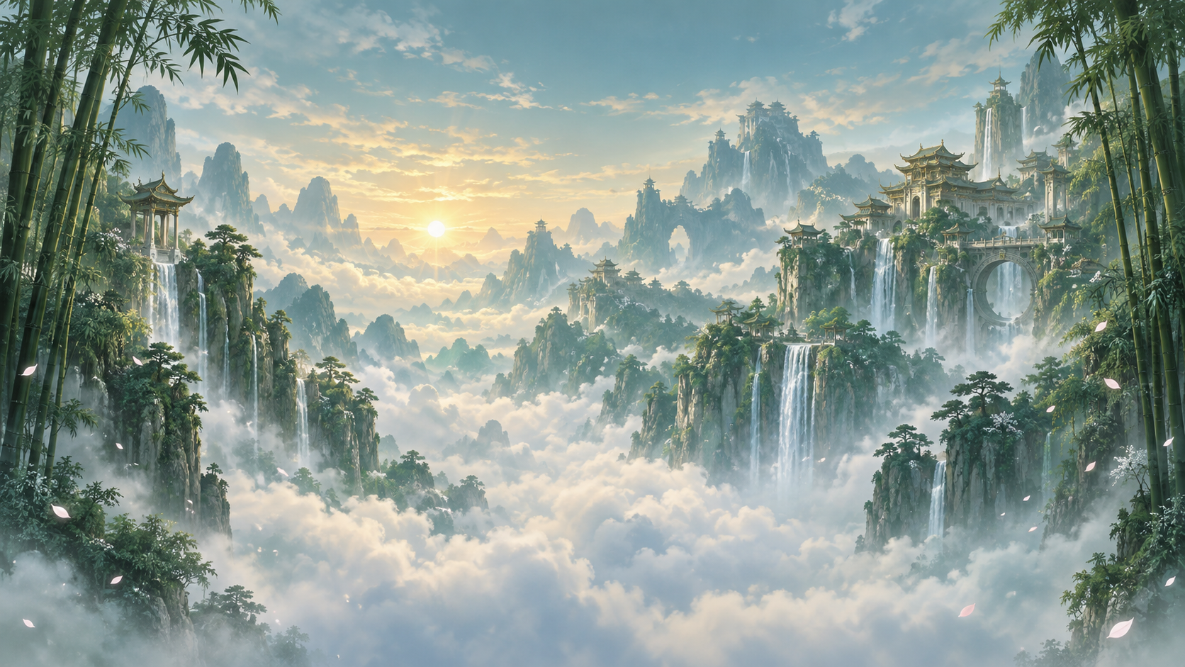 青竹山轻功历练场景